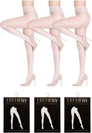 Lechery 3 Pairs of Glossy Sheer Tights in White at Nordstrom, Size Large