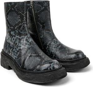 Camperlab Lab Vamonos Snakeskin Embossed Boot in Multi - Blue at Nordstrom Rack, Size 45