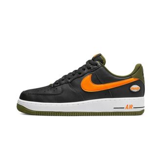 Nike Fitness, Heren, Zwart, 39 EU, Leer, Air Force 1 Low Hoops