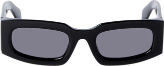 Off-white OERI141CARY0155 Rectangular Black Sunglasses - Black