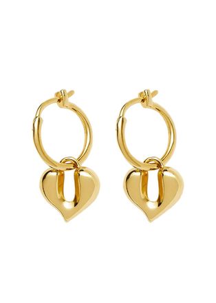 Missoma Molten Heart 18k Gold Vermeil Hoop Earrings - One Size