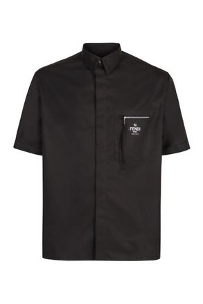 Fendi Short Sleeve Cotton Shirt