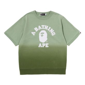 A Bathing Ape College Gradation S/S Sweat Crewneck Green 1J20-113-004-GRN