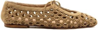 Andrea Gomez Amelia Woven Suede in Beige at Nordstrom, Size 40.5