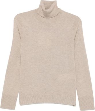 Max Mara Smmallegra Rolkraag Trui - Dames - Coltruien - Beige - XS - Truien & Vesten