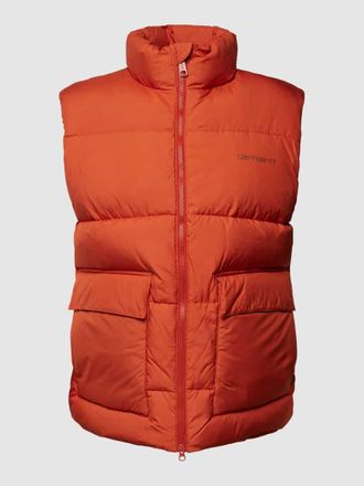 Carhartt Work in Progress Steppweste mit Pattentaschen Modell Springfield in Dunkelorange, Größe S