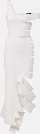 MUGLER Abito midi con cut-out