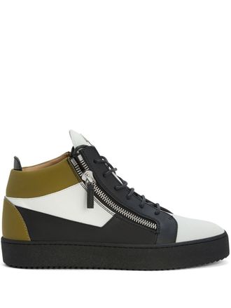 Giuseppe Zanotti Sneakers Kriss in pelle - Bianco