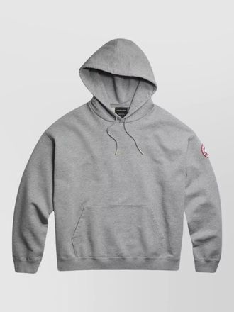 Canada Goose hooded sweatshirt kangaroo pocket ribbed cuffs hem