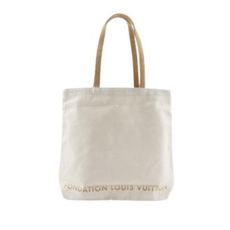 Louis Vuitton Pre-owned Tote Bags, female, White, Size: ONE SIZE Pre-owned Canvas Tote