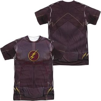 Gildan The Flash Flash Uniform (Front/Back Print) Short Sleeve Adult Poly Crew Tee / T-Shirt