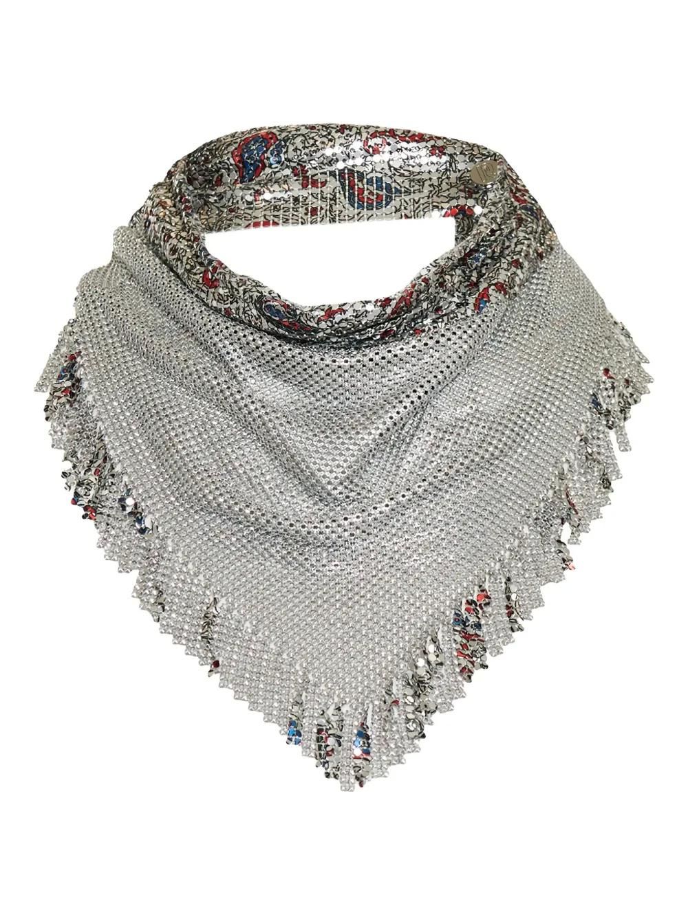 Bodhi2000 Fibbia Per Sciarpa Argento Con Strass – Diametro 4 Cm, Rotonda, Elegante, Per Foulard E Sete, Accessorio Moda Donna - 2