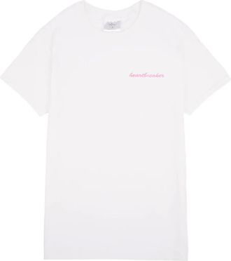 Double Trouble Gang lettering-embellishment T-shirt - women - Cotton - S - White