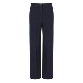 Max Mara Zelota Pants - Dames - Straight fit broeken - Blauw - XS - Katoen - Broeken