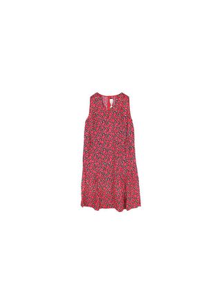 Marni Pink & white floral crepe swing dress Size S