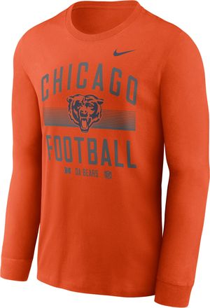 Nike Chicago Bears Essential Nike Mens Dri-FIT NFL Long-Sleeve T-Shirt in Orange | NKAC89M7Q-CWK