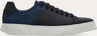 Ferragamo Men Low cut sneaker Blue Size 10.5