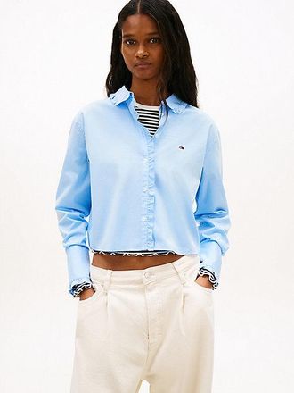 Tommy Hilfiger Relaxed Fit Ruffle Poplin Shirt