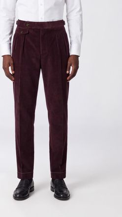Brunello Cucinelli Pantaloni chino slim fit in velluto a coste di cotone e cashmere