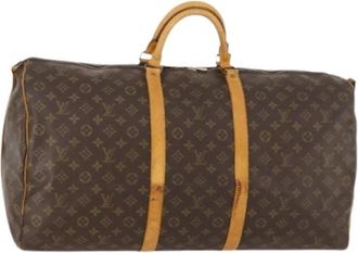 Louis Vuitton Pre-owned Keepall 60 Boston Bag - Dames - Vintage Weekendtas - Bruin - ONE Size - Vintage