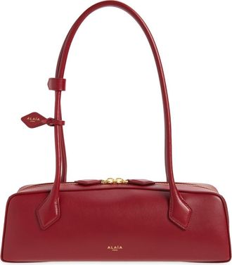 Alaia Medium Le Teckel East/West Shouder Bag in Rouge Carmin U18 at Nordstrom