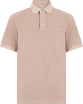 GANT Sunfaded Piqu&eacute; Polo Shirt - Heren - Polos - Beige - L - Katoen - Tops