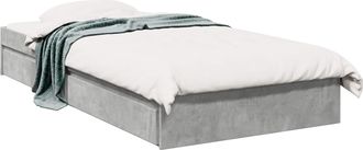 vidaXL Estructura De Cama Con Almacenamiento Gris Hormig&oacute;n 80 X 200 Cm Vidaxl