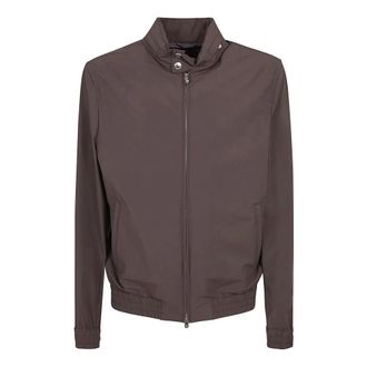 Brunello Cucinelli Brunello Cucinelli, Bomber Jackets, male, Brown, Size: 2XL Bonded Nylon Outerwear Jacket