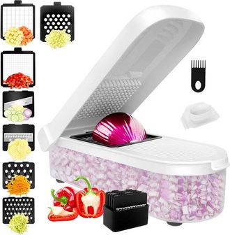 OEM Cortador Y Mandolina Multifuncional 7 En 1 Para Verduras, 27 X 11,6 X 6,8 Cm, Cortador, Tomates, Lechuga, Patatas Y Pepinos, Ayudante De Cocina