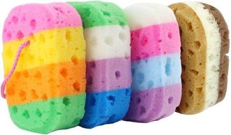 OEM Paquete De 4 Esponjas De Ba&ntilde;o, Esponjas Exfoliantes, Productos De Ba&ntilde;o, Esponjas Corporales, Esponjas Suaves Para La Ducha, Accesorios De Ba&ntilde;o