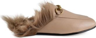 Gucci Princetown Mule - Dames - Slip ons - Beige - 35 1/2 EU - Leer - Schoenen