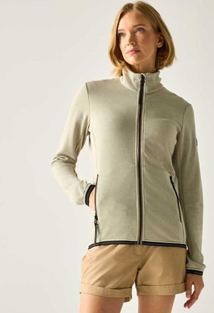 Regatta Mavrey - Pile color pergamena con zip-Bianco