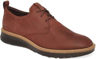 Ecco ST1 Hybrid Plain Toe Derby in Brandy Leather at Nordstrom, Size 11-11.5Us