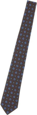 Kiton Accessoires, Heren, Veelkleurig, ONE Size, Leer, Zijden Stropdas