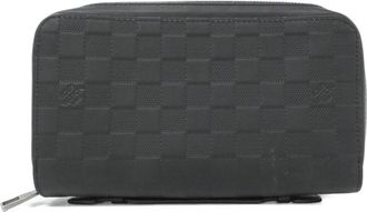 Louis Vuitton Onyx Leather Long Wallet (Bi-Fold) (Pre-Owned)