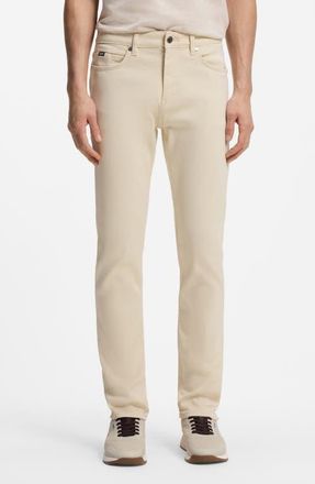 BOSS Delaware Slim Fit Stretch Jeans in Open White at Nordstrom, Size 35 X 32