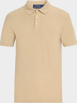Polo Ralph Lauren Mens Standard Fit Honeycomb Mesh Polo Shirt