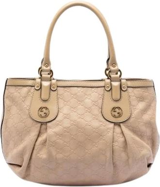 Gucci Pre-owned Handbags, female, Beige, Size: ONE SIZE Pre-owned Scarlett Tote Bag