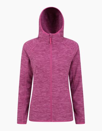 Mountain Warehouse Womens Mountain Warehouse Womens/Ladies Lleyn II Melange Full Zip Hoodie - Purple - Size: 16