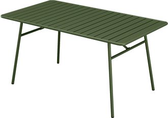 Vente-Unique Tavolo da giardino in Metallo L.160 cm Kaki - MIRMANDE