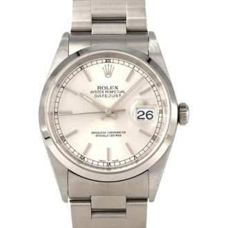 Rolex Pre-owned Datejust Stainless Steel Automatic 16200 - Dames - Vintage Horloges - Grijs - ONE Size - Vintage