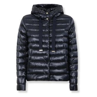 Herno Down Jackets, female, Blue, Size: XS Nylon Ultralight Jacket