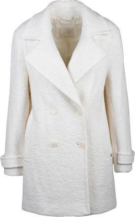 Guess Double-Breasted Coat - Dames - Mantel - Wit - XS - Wol - Jassen