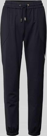 Monari Jogpants mit elastischem Bund Modell Jill in Marine, Gr&ouml;&szlig;e 34