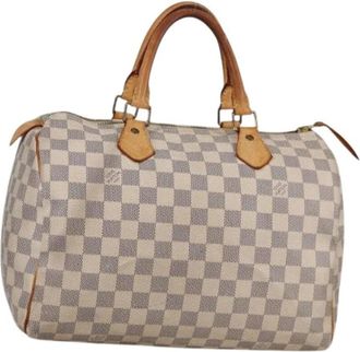 Louis Vuitton Pre-owned Handbags, female, Beige, Size: ONE SIZE Pre-owned Canvas Handbag