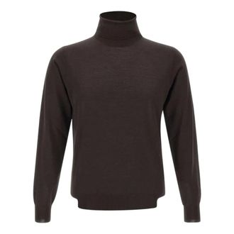 FILIPPO DE LAURENTIIS Coltrui - Heren - Truien - Bruin - Maat: 2XL Wol