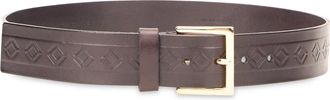 Alberta Ferretti Leren riem - Dames - Riemen - Bruin - S - Leer - Accessoires