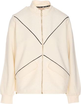 Liu Jo zip-fastening sweatshirt - Neutrals