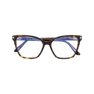 Tom Ford Blue Block Cat Eye Opticals - unisex - Tom Ford - Glasses - Brown - 53 MM - Accessories