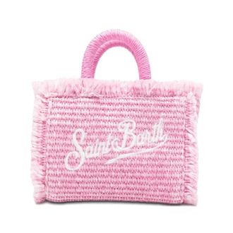 MC2 Saint Barth Tote Bags, female, Pink, Size: ONE SIZE Vanity Micro Straw